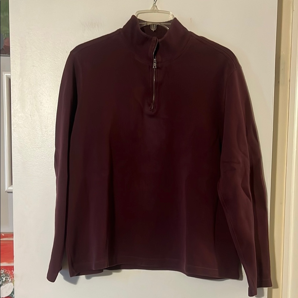 Apt. 9 Men's Burgundy quarter zip Sweater